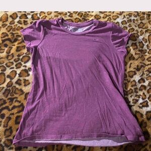 Nike Purple Fitted Short Sleeve Tee